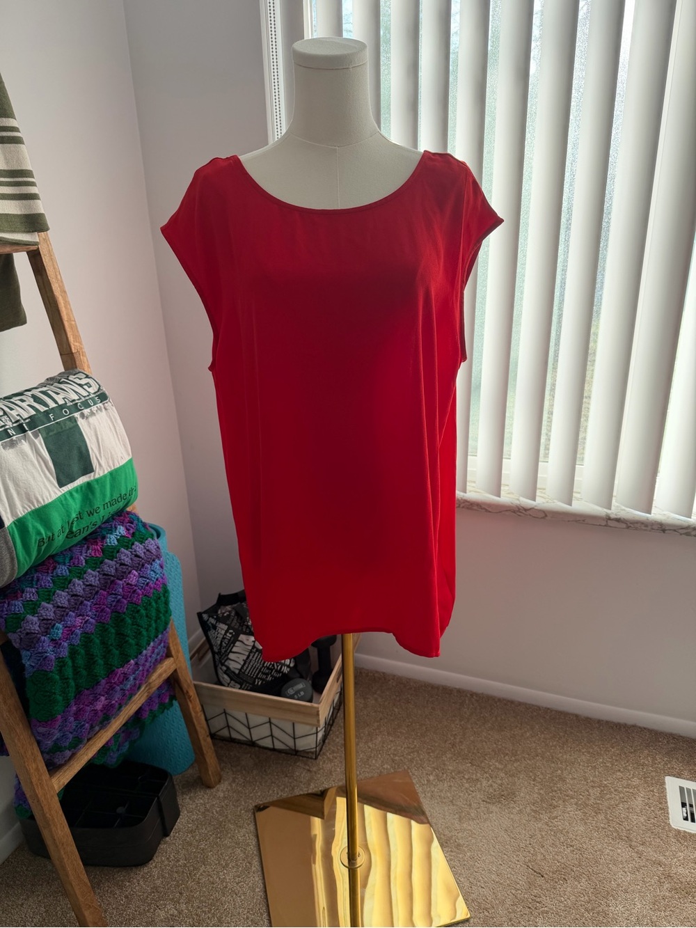 Halogen Red Blouse XL V back design